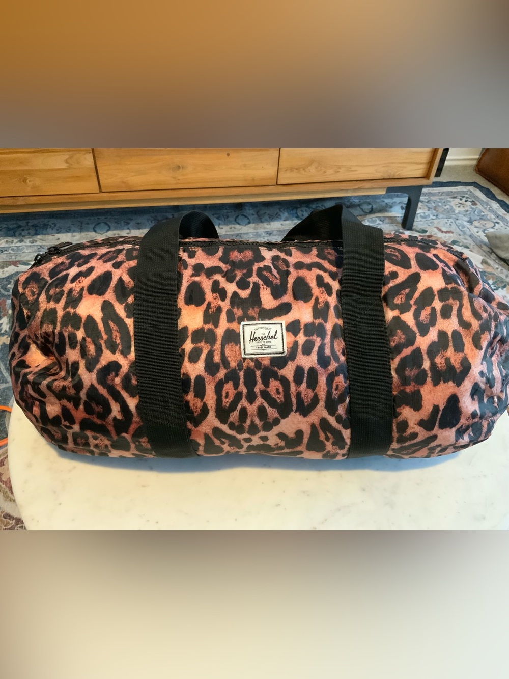 Herschel Supply Company Leopard Print Duffel Bag